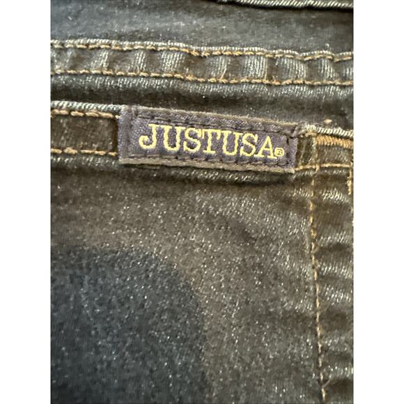 Just USA Women;s Skinny Jeans Stretch Denim Blue Dark Wash Size 7 - Picture 14 of 16